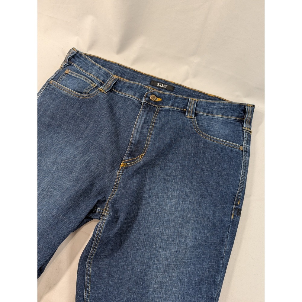 5.11 Tactical Defender Flex Straight Jeans Men's 40x34 Blue Tactical Tall Man